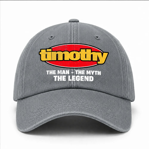 The Man The Myth The Legend Vintage Logo Washed Cap TIMOTHY 13K1 C162PF