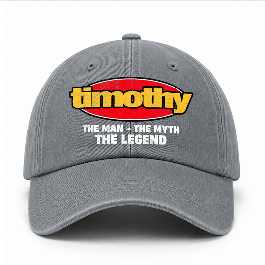 The Man The Myth The Legend Vintage Logo Washed Cap TIMOTHY 13K1 C162PF