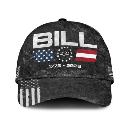 BILL 13K1-C13PF 250th Anniversary Patriotic Baseball Cap 1776–2026