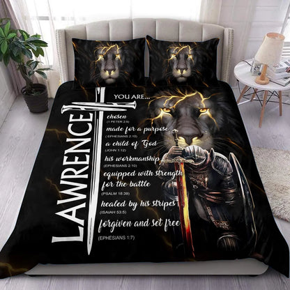 LAWRENCE Limited Edition Personalized Bedding Set 13K1-BS1