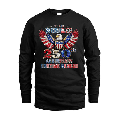 MORALES 13K1-523 Personalized "Team...Lifetime Member" America 250 Design