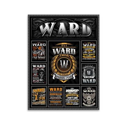 WARD Personalized Sponge Floor Mat – Custom Printed Home Decor 13K1-AR2