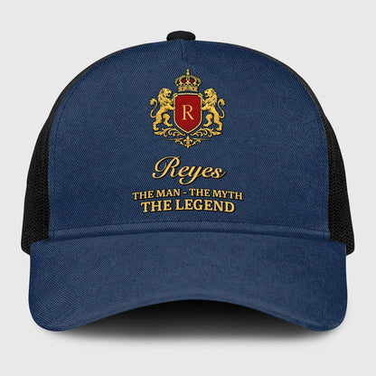 The Man The Myth The Legend Royal Blue Mesh Cap REYES 13K1 C187PF