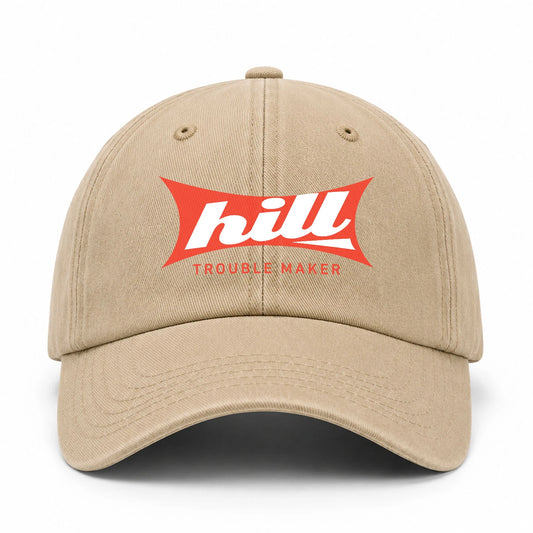Trouble Maker Red Logo Washed Cap HILL 13K1 C78PF