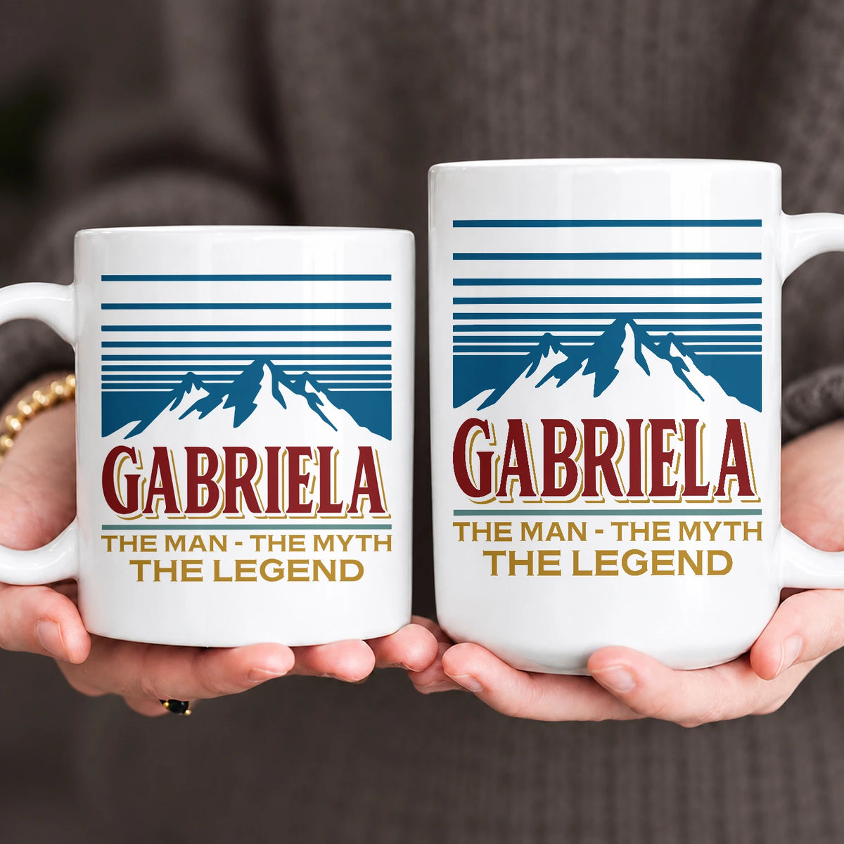 The Man The Myth The Legend Mountain Mug GABRIELA 13K1 MG04