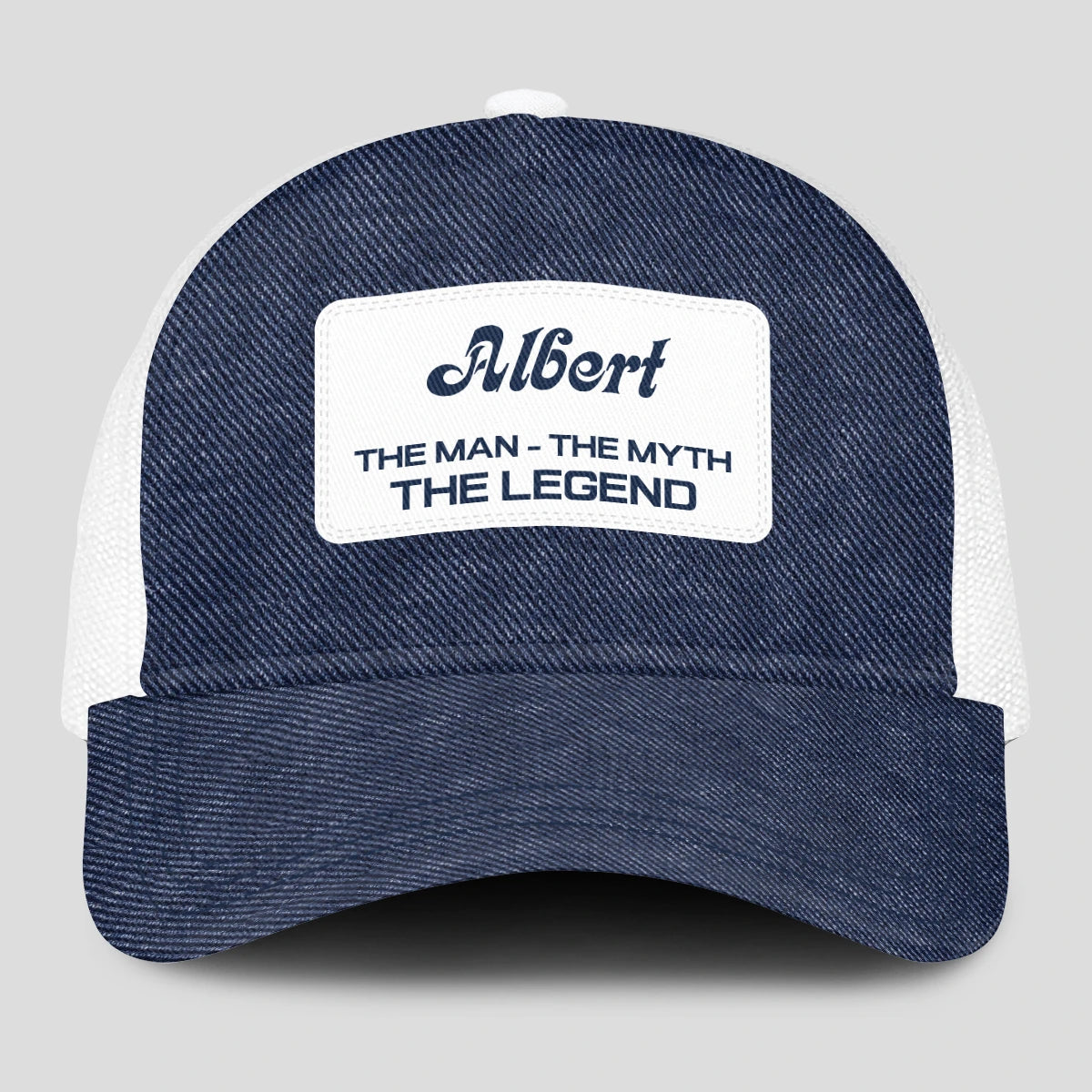 The Man The Myth The Legend Blue Denim Mesh Cap ALBERT 13K1 C194PF