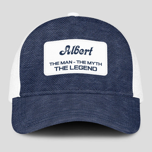 The Man The Myth The Legend Blue Denim Mesh Cap ALBERT 13K1 C194PF