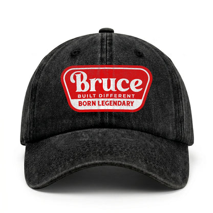 Built Different Born Legendary Red Logo Washed Cap BRUCE 13K1 C63PF