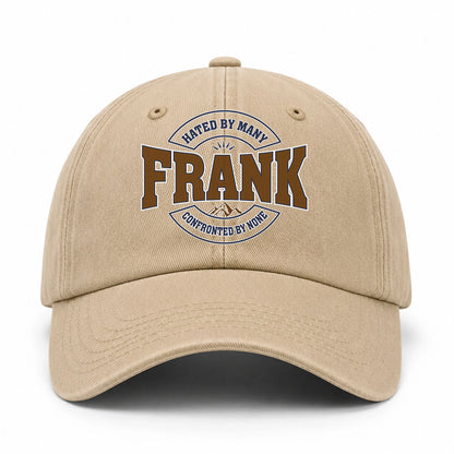 Hated By Many Confronted By None Washed Cap FRANK 13K1 C36PF