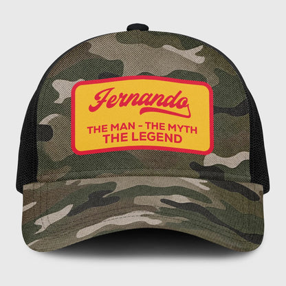 The Man The Myth The Legend Camo Vintage Mesh Cap FERNANDO 13K1 C191PF