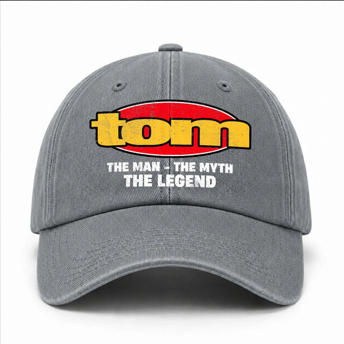 The Man The Myth The Legend Vintage Logo Washed Cap TOM 13K1 C162PF