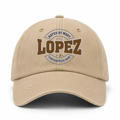 Hated By Many Confronted By None Washed Cap LOPEZ 13K1 C36PF