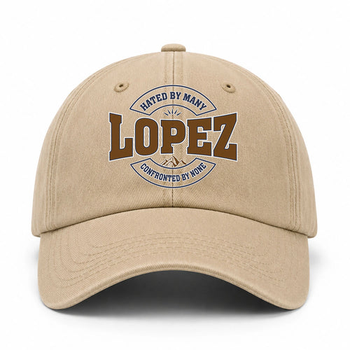 Hated By Many Confronted By None Washed Cap LOPEZ 13K1 C36PF