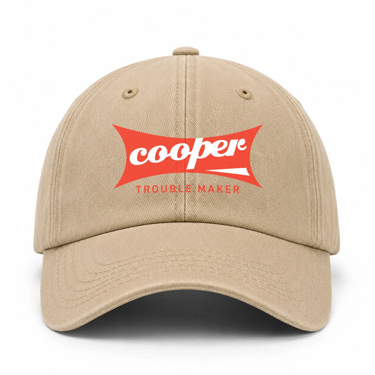Trouble Maker Red Logo Washed Cap COOPER 13K1 C78PF