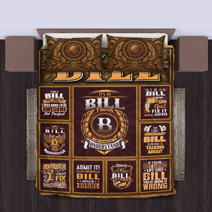 BILL Limited Edition Personalized Bedding Set 13K1-BS3