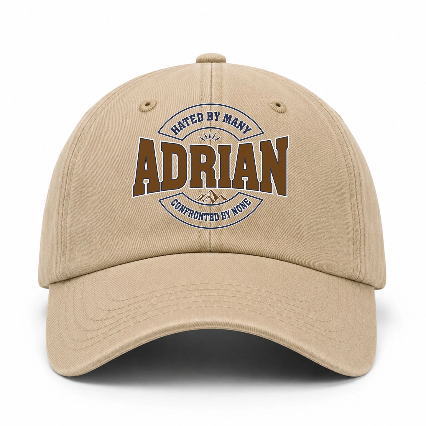 Hated By Many Confronted By None Washed Cap ADRIAN 13K1 C36PF