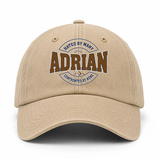 Hated By Many Confronted By None Washed Cap ADRIAN 13K1 C36PF
