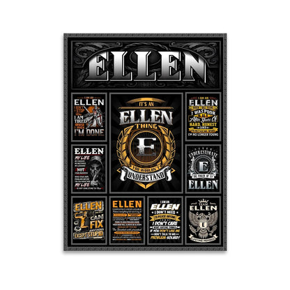 ELLEN Personalized Sponge Floor Mat – Custom Printed Home Decor 13K1-AR2