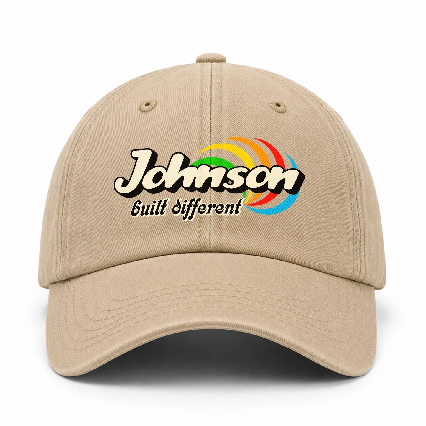Your Name Built Different Retro Washed Cap JOHNSON 13K1 C55PF