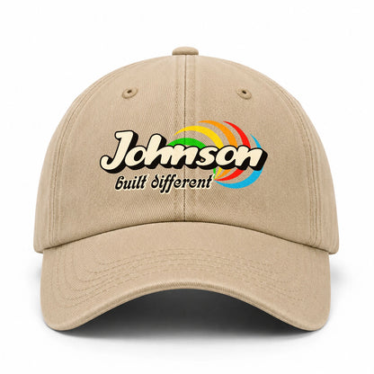 Your Name Built Different Retro Washed Cap JOHNSON 13K1 C55PF
