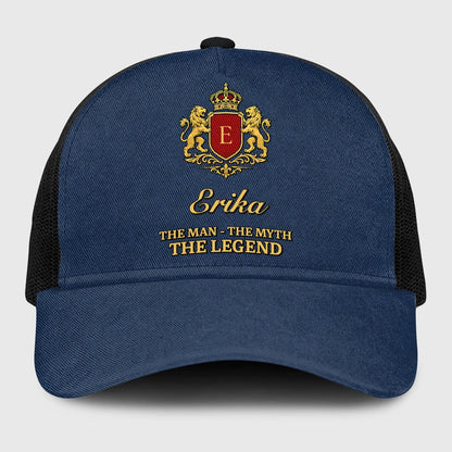 The Man The Myth The Legend Royal Blue Mesh Cap ERIKA 13K1 C187PF