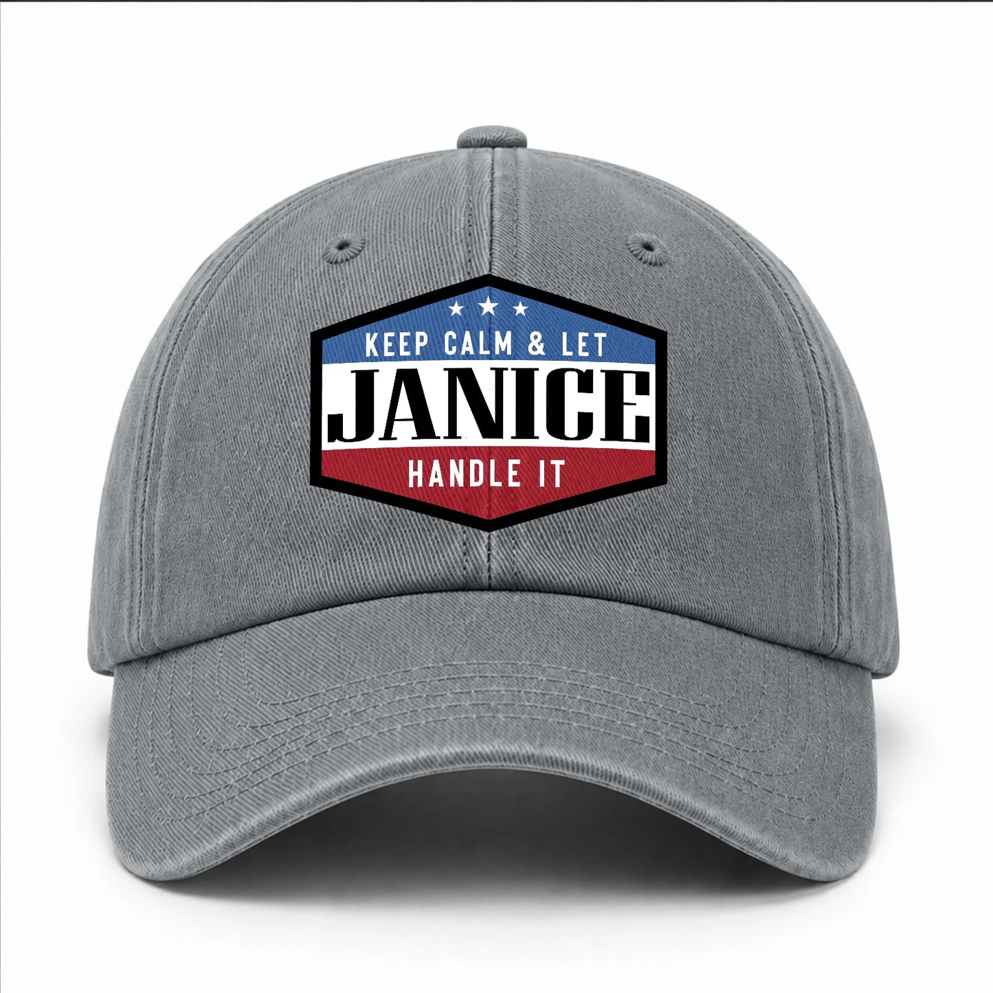 Keep Calm & Let Your Name Handle It Washed Cap JANICE 13K1 C87PF
