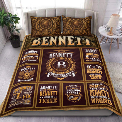 BENNETT Limited Edition Personalized Bedding Set 13K1-BS3