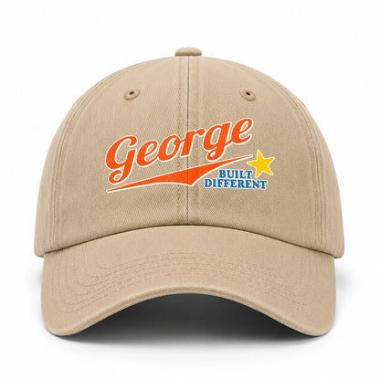 Your Name Built Different Logo Washed Cap GEORGE 13K1 C56PF