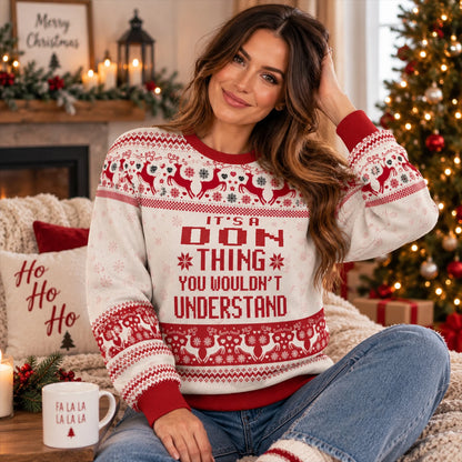 It's A Your Name Thing Red Christmas Ugly Sweater DON 13K1 UG09