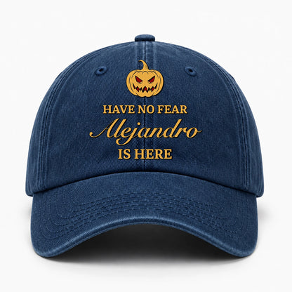 Have No Fear Your Name Is Here Jack O' Lantern Washed Cap ALEJANDRO 13K1 C165PF