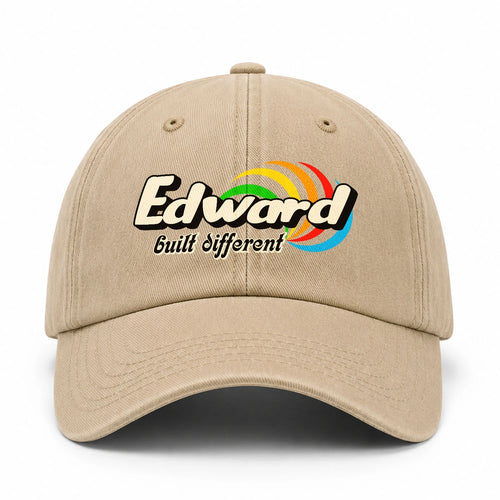 Your Name Built Different Retro Washed Cap EDWARD 13K1 C55PF