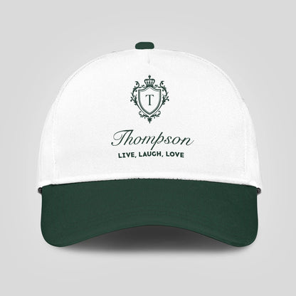 Live Laugh Love Elegant Blue And White Cap THOMPSON 13K1 C90PF