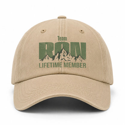 Team Your Name Lifetime Member Mountain Cap RON 13K1 C58PF