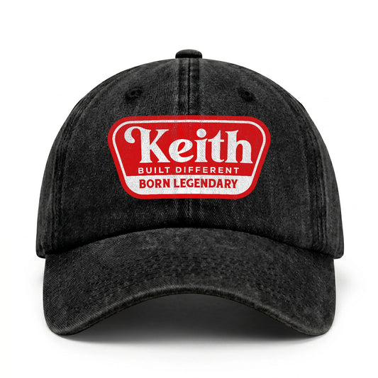 Built Different Born Legendary Red Logo Washed Cap KEITH 13K1 C63PF
