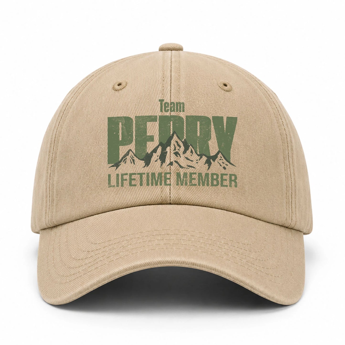 Team Your Name Lifetime Member Mountain Cap PERRY 13K1 C58PF
