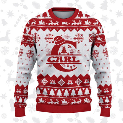 CARL Personalized Christmas Pajama Set - Holiday Gift Outfit 13K1-CR2