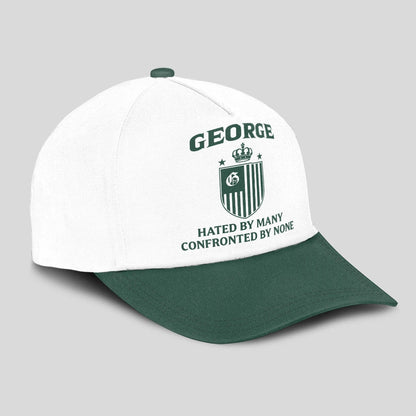 Hated By Many Confronted By None Luxury Logo Cap GEORGE 13K1 C41PF