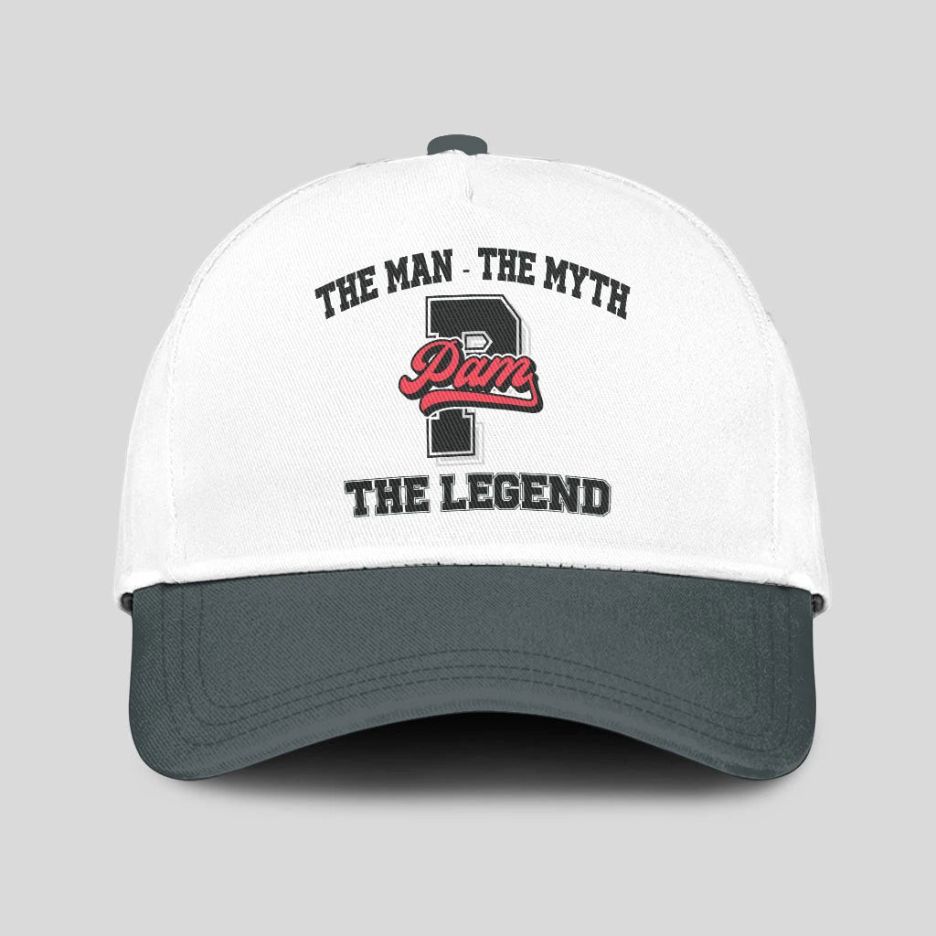 The Man The Myth The Legend Custom Initial Letter And Name Cap PAM 13K1 C38PF