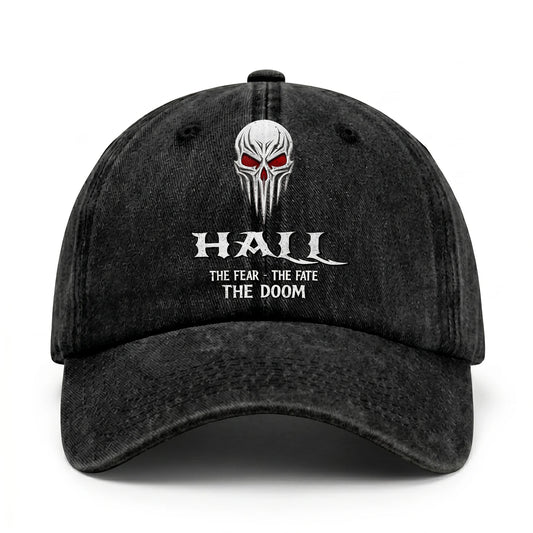 Your Name The Fear The Fate The Doom Skull Washed Cap HALL 13K1 C98PF