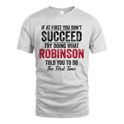 ROBINSON 13K1-357 If At First You Don't Succeed...