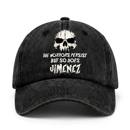 The Horrors Persist But So Does Your Name Cool Skull Washed Cap JIMENEZ 13K1 C134PF