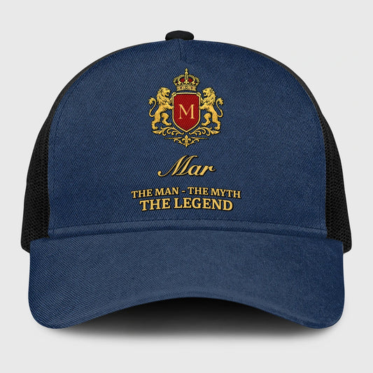 The Man The Myth The Legend Royal Blue Mesh Cap MAR 13K1 C187PF