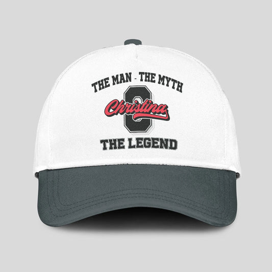 The Man The Myth The Legend Custom Initial Letter And Name Cap CHRISTINA 13K1 C38PF
