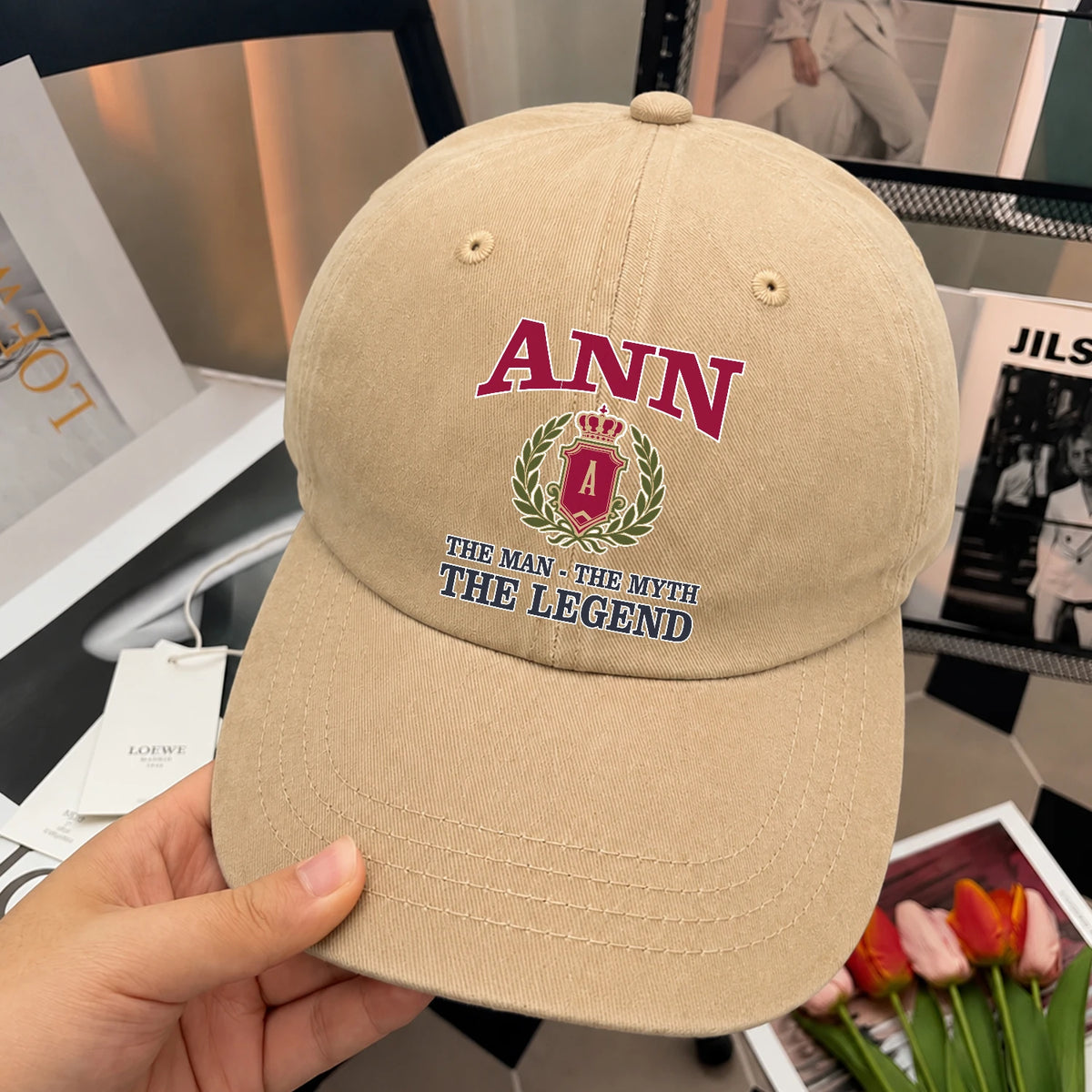 The Man The Myth The Legend Royal Khaki Cap ANN 13K1 C116PF
