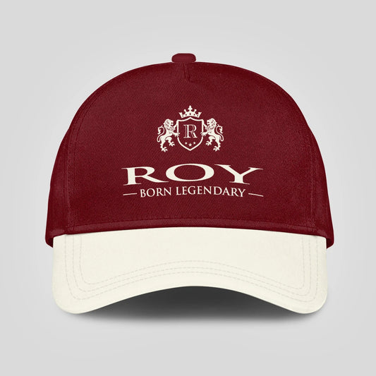Born Legendary Burgundy And Beige Cap ROY 13K1 C181PF