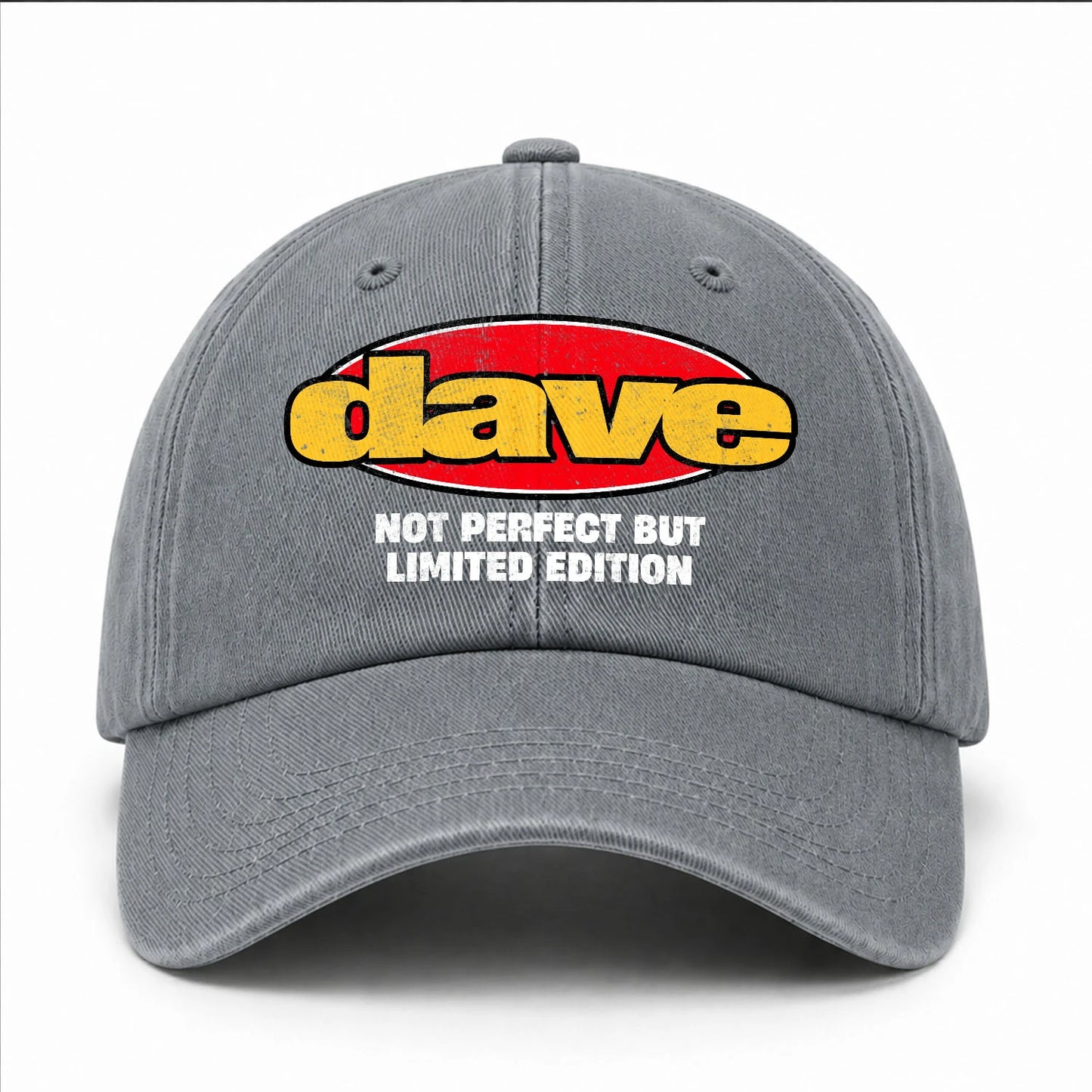 Your Name Not Perfect But Limited Edition Red Logo Washed Cap DAVE 13K1 C84PF