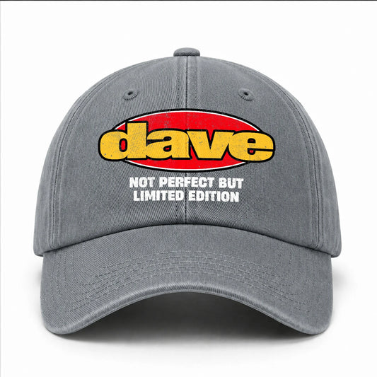 Your Name Not Perfect But Limited Edition Red Logo Washed Cap DAVE 13K1 C84PF