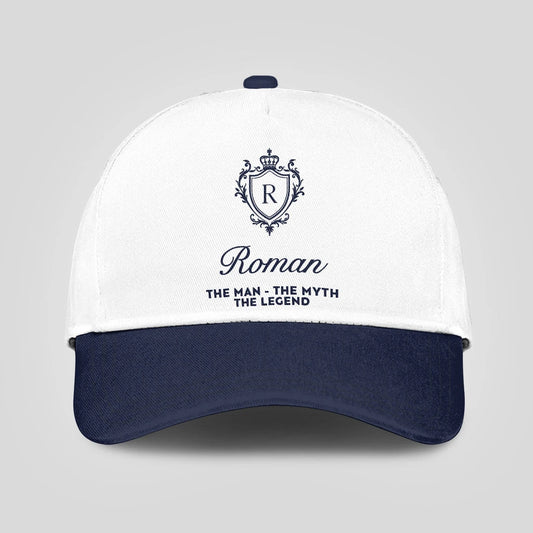 The Man The Myth The Legend Blue Cap ROMAN 13K2 C46PF