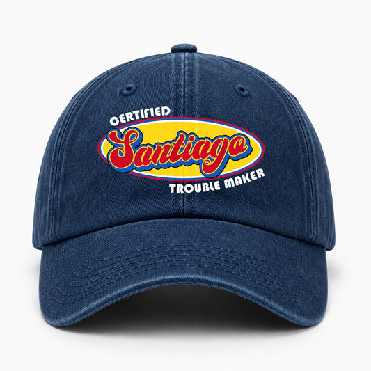 Certified Your Name Trouble Maker Washed Cap SANTIAGO 13K1 C73PF