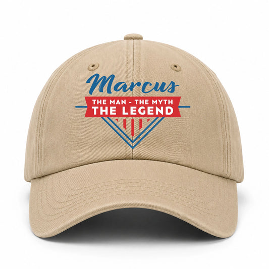 The Man The Myth The Legend Logo Washed Cap MARCUS 13K1 C37PF